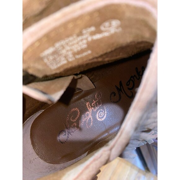 Naughty Monkey Womens Brown Fringe Ankle Booties Size 7.5 - Picture 6 of 8